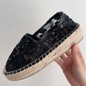 Black espadrilles